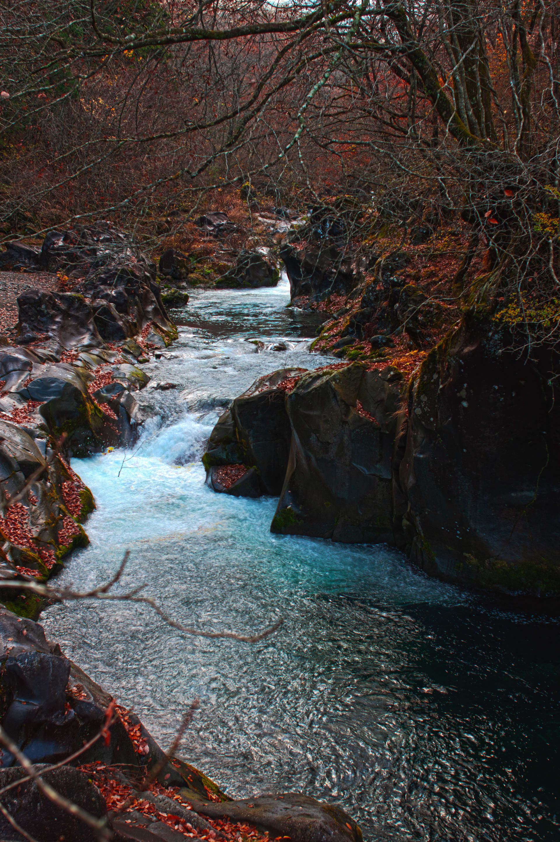 Really cool spot in Nikko near Kanmangafuchi Abyss during the fall season. Just a short hike from the town. Local name is 霊庇閣 (Reihikaku). Bracketed exposure from 3 images.